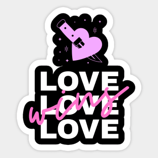 Wins Love Sticker